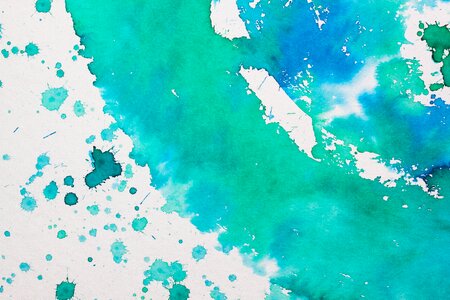 Painting technique soluble in water not opaque