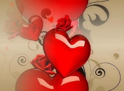 Romance heart symbol