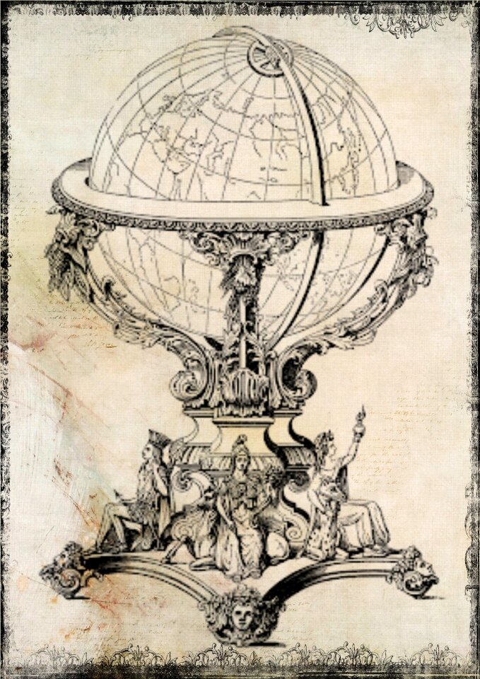 Old antique geography
