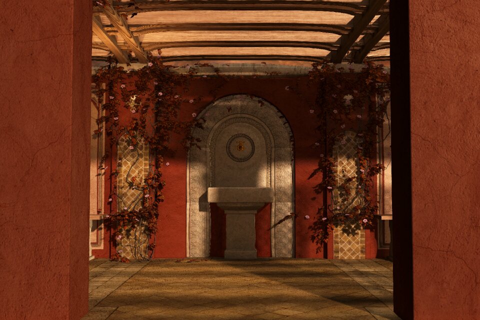 Scene garden alcove