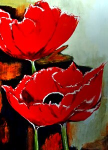 Brush strokes red Free illustrations