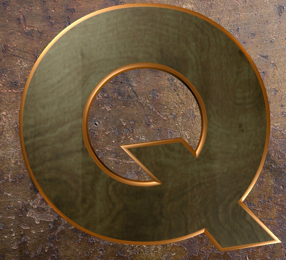 Alphabet letter wooden