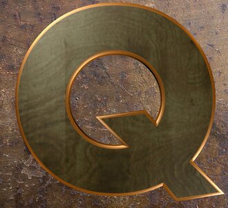 Alphabet letter wooden