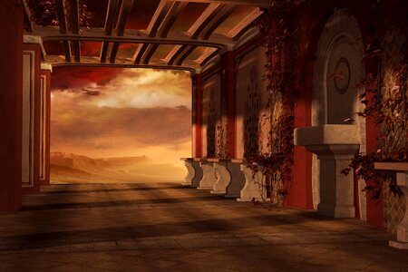 Scene garden alcove