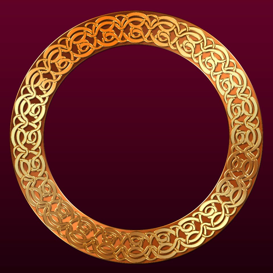 Design ornament round frame