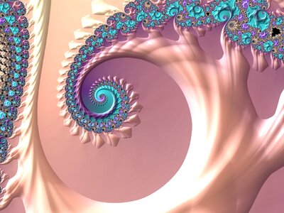 Abstract art glowing colorful