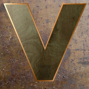 Alphabet letter wooden