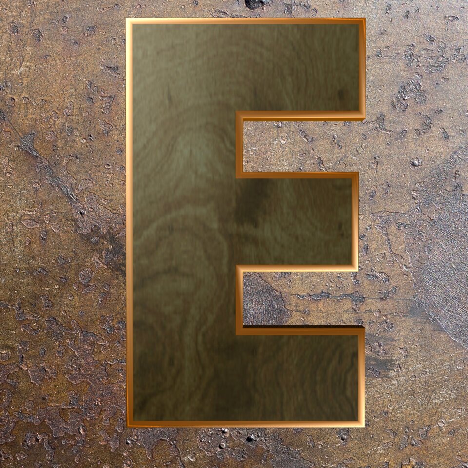 Alphabet letter wooden