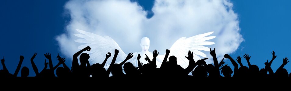 Spiritual silhouette heaven
