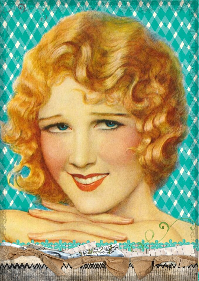 Flapper bob hairstyle