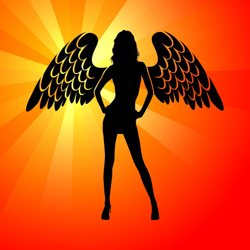Fun orange party orange angel
