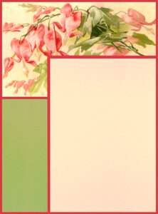 Frame stationary flower
