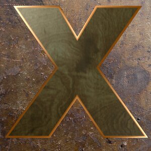 Alphabet letter wooden