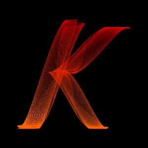 Alphabet lines wave