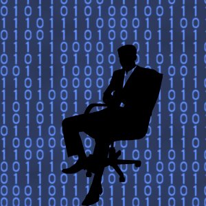 Business concept corporate blue businessman