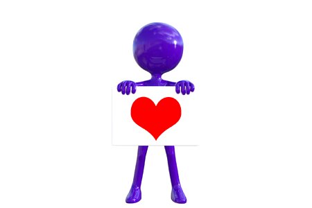 Purple man 3d Free illustrations