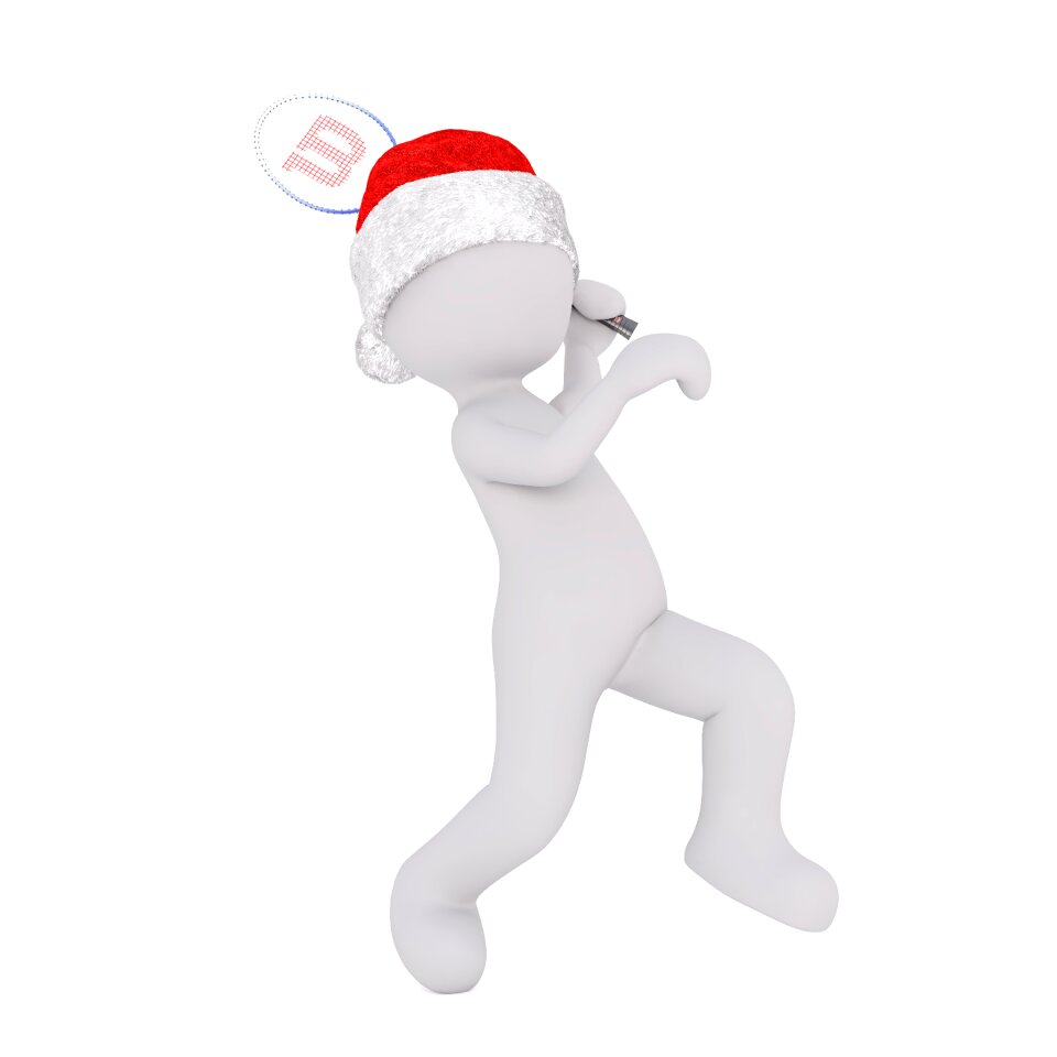 Christmas santa hat full body