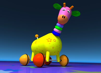 Colorful baby toy animal toy