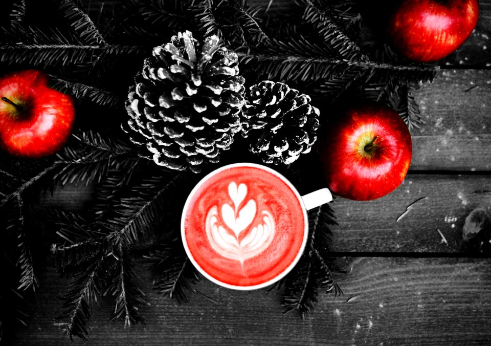 Holiday christmas pine cones