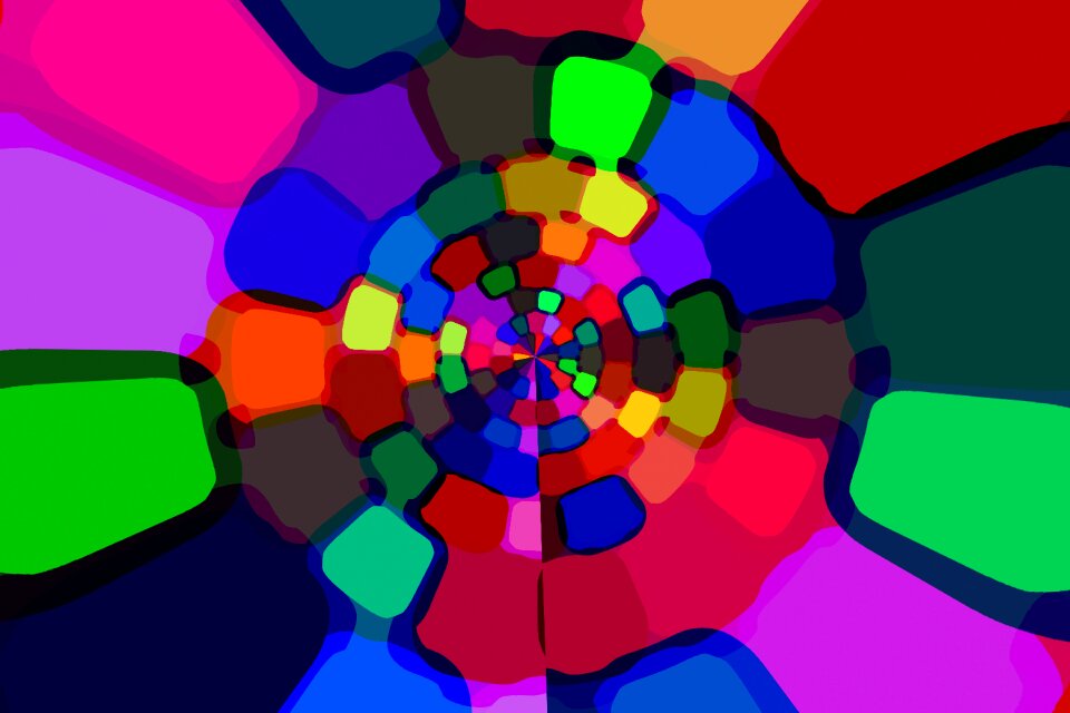 Circle wave color