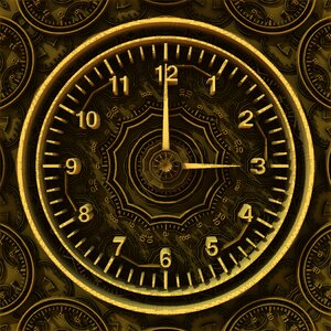 Time clock brown time brown clock
