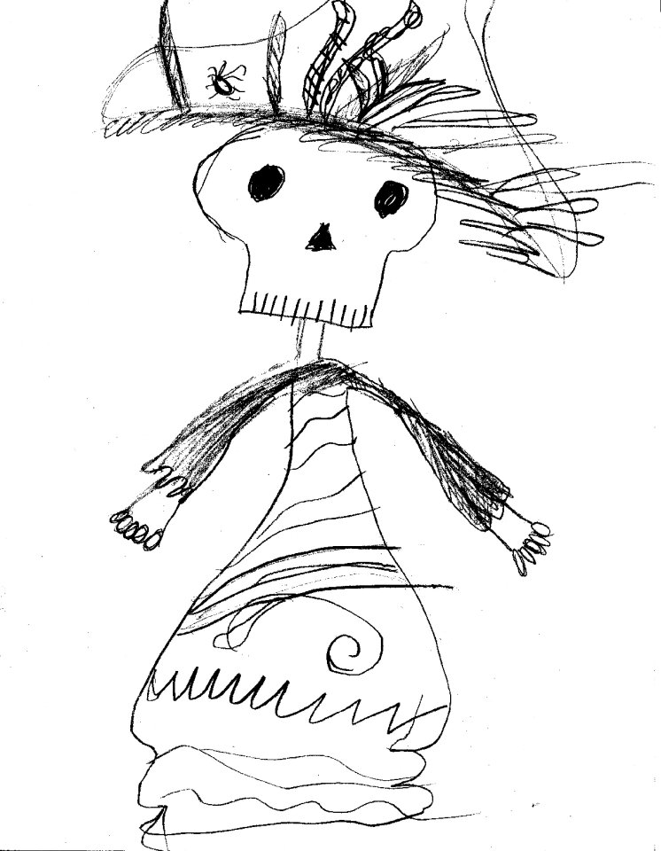 Catrina skull day of the dead