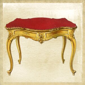 Antique gold red
