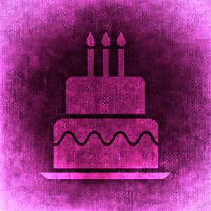 Red greeting card candles