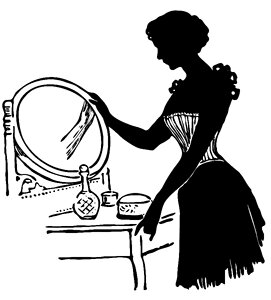 Female woman silhouette white