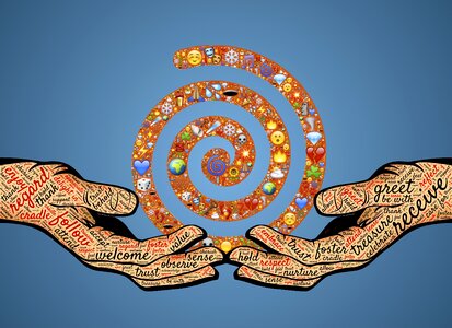 Symbols spiral sacred
