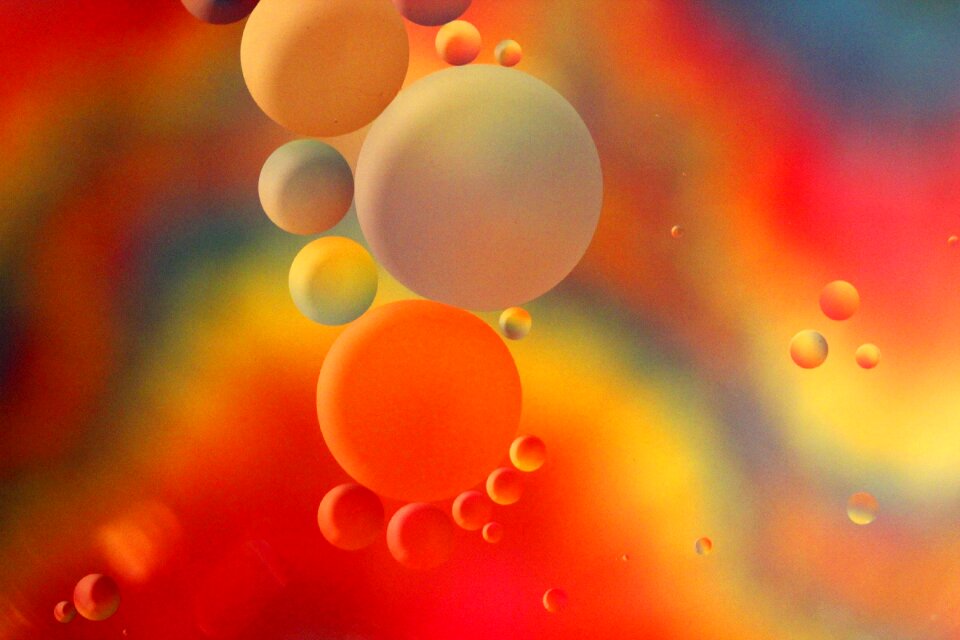 Oil water art