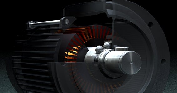 Ball bearings motor section