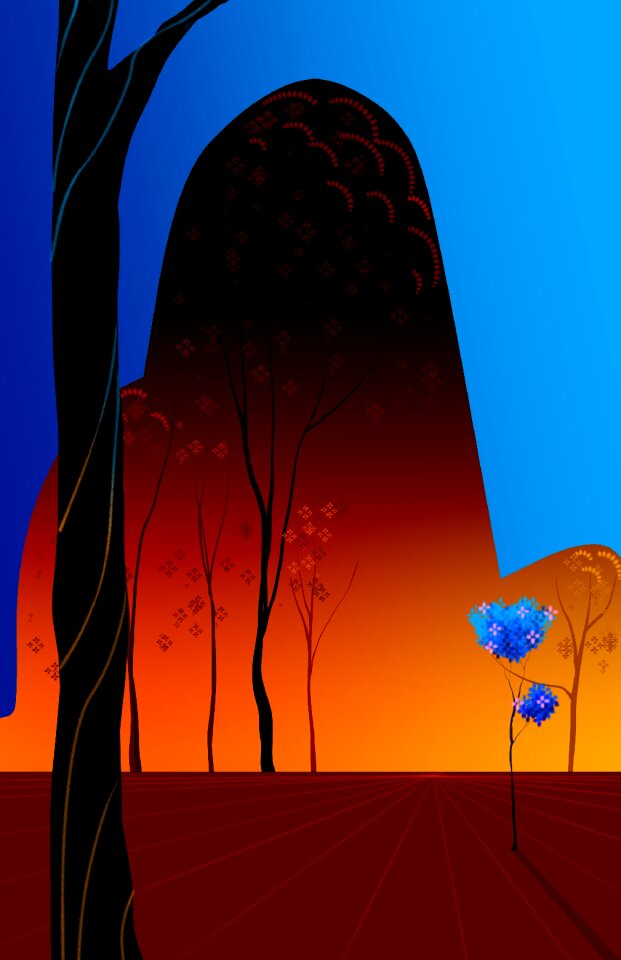 Tree mountain Free illustrations