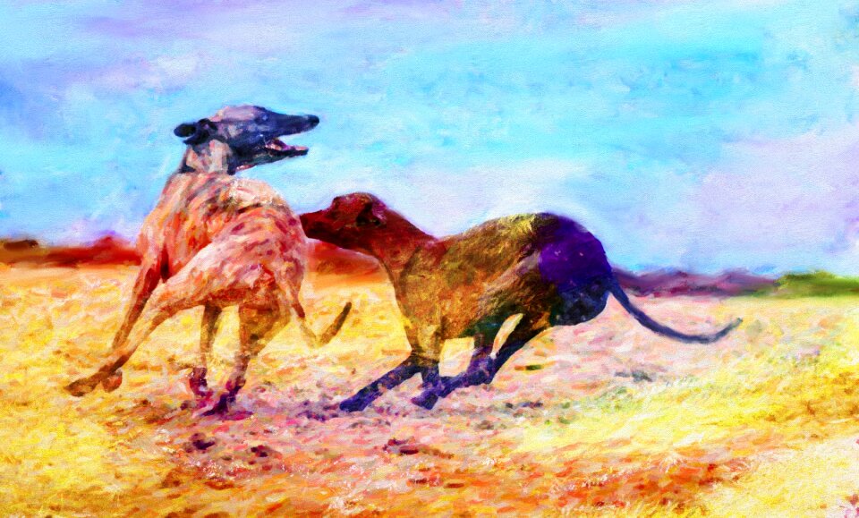 Paint artistic artwork
