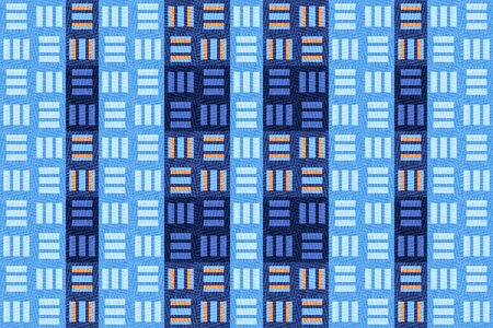 Grid cubes blue