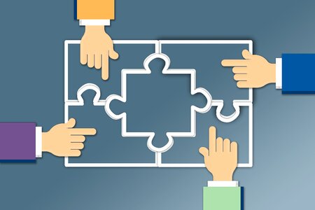 Items joining together finger
