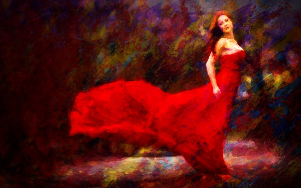Paint artistic artwork