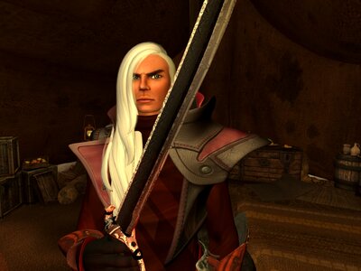 Young weapon fighter