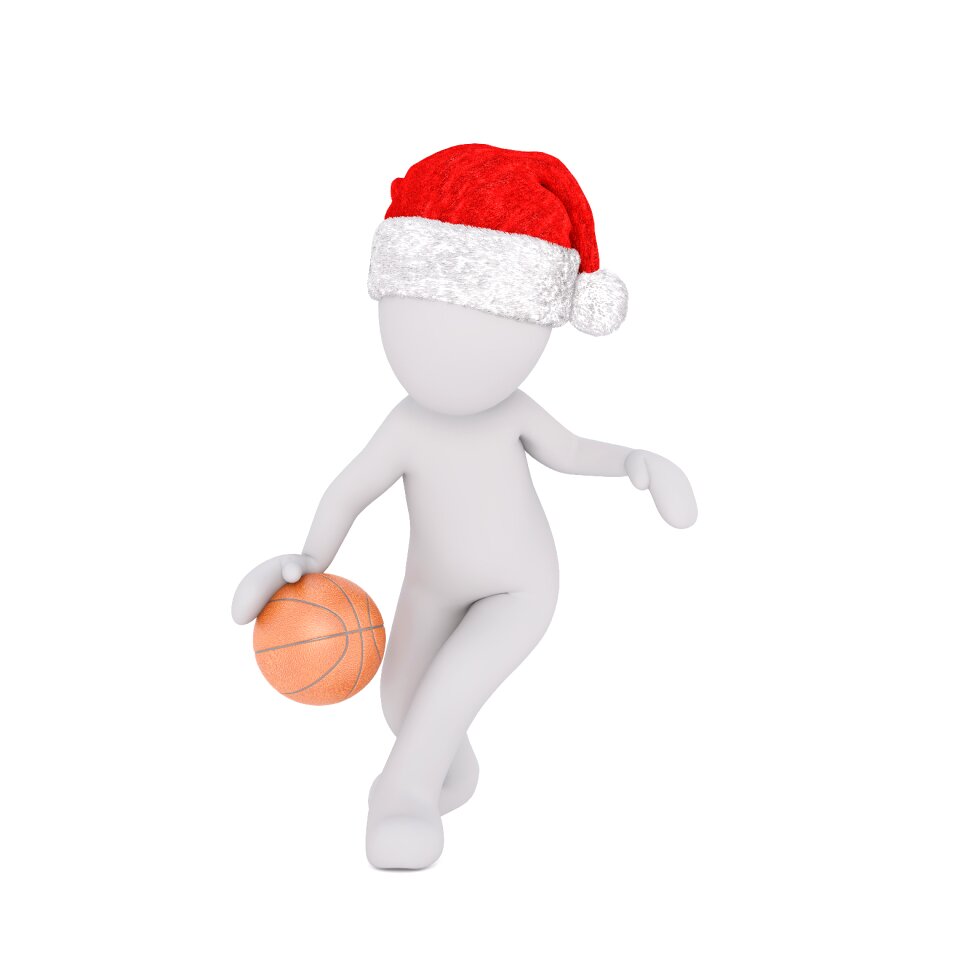 White christmas santa hat