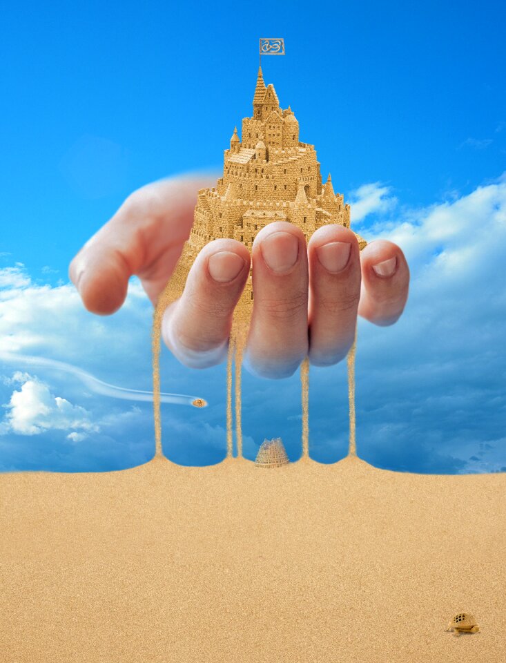 Yellow sand sky time