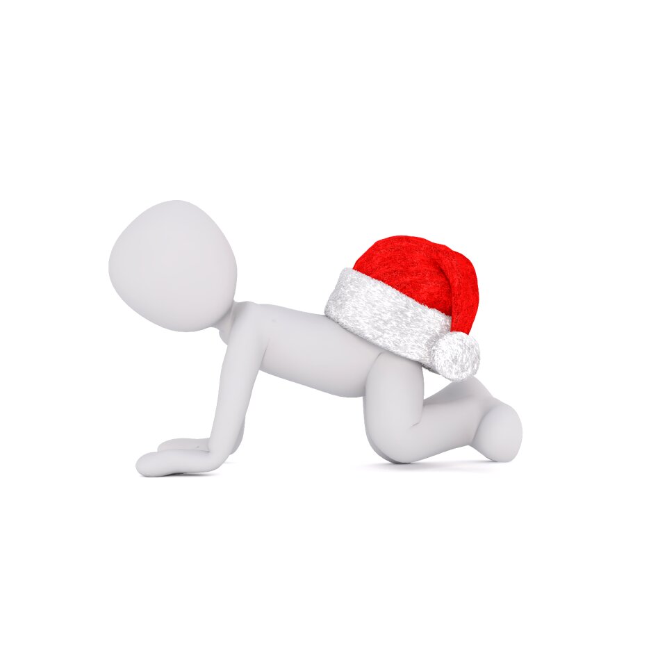 Santa hat 3d model figure