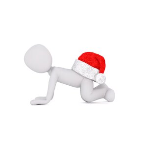 Santa hat 3d model figure