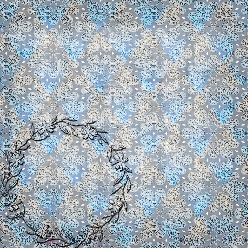 Texture scrapbook floral