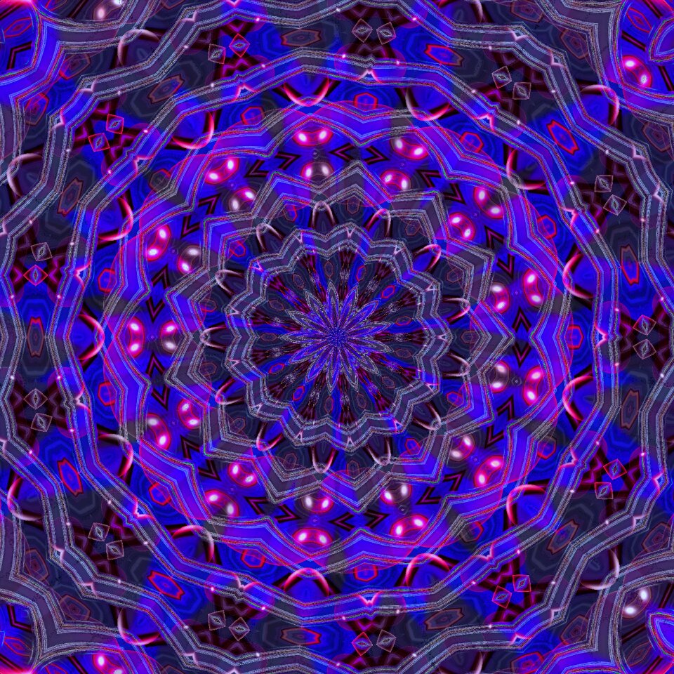 Pattern kaleidoscopic symmetry