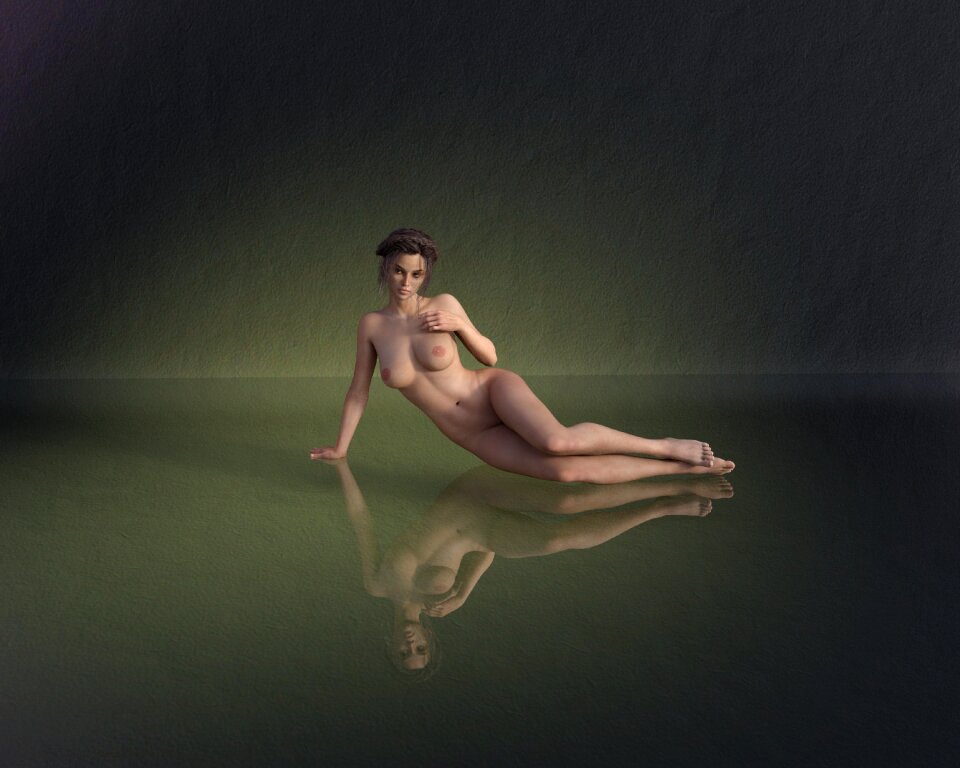 Glass naked skin