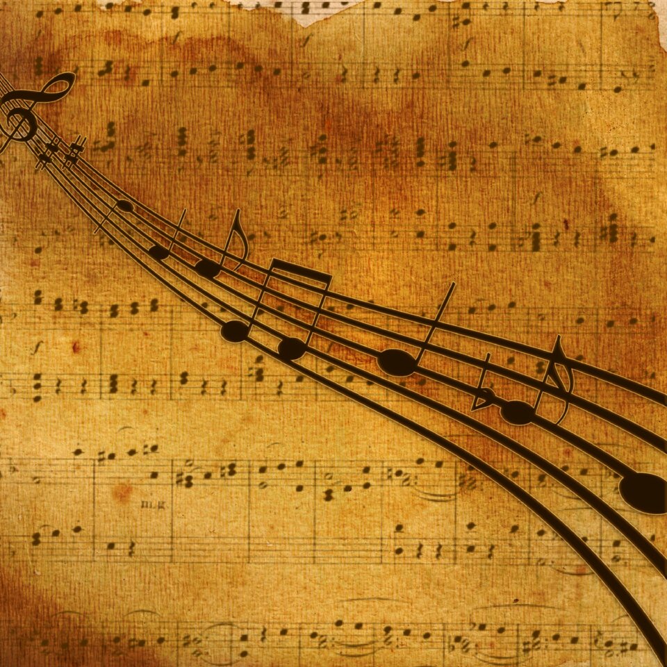 Music notes classic show ladder