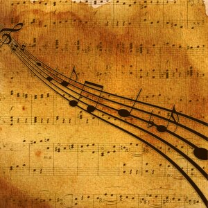 Music notes classic show ladder