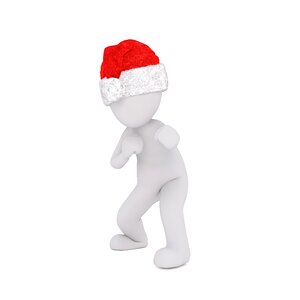 Santa hat 3d model figure