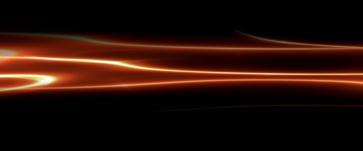 Flow wave black banner
