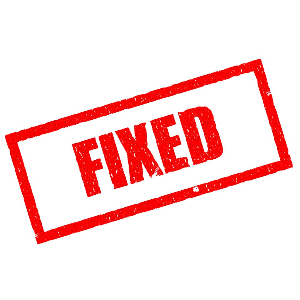 Repair maintenance fix